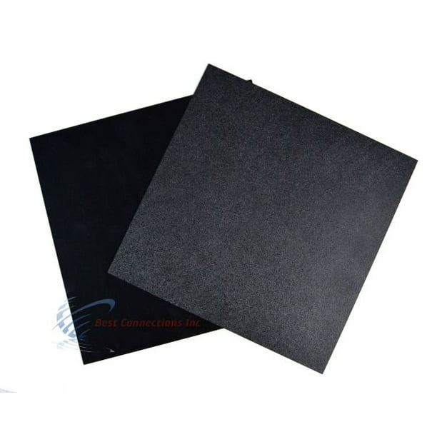 Color Black 1/2 x 24 x 24 1 Pc ABS Sheet Smooth on Both Sides 